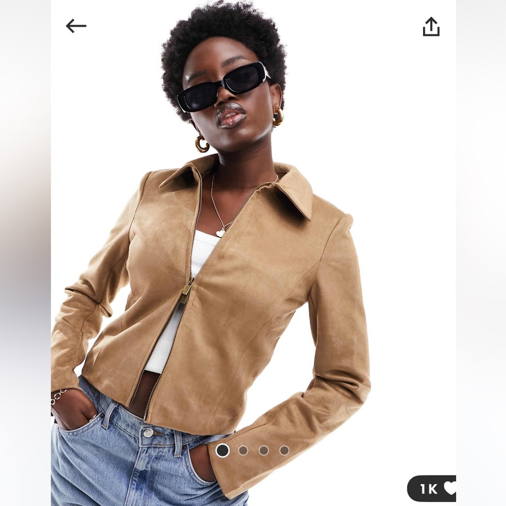 ASOS Cotton On faux suede jacket